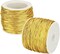 1/16" x 144 Yards Gold Metallic Tinsel Cord Rope Pack of 5 Rolls
